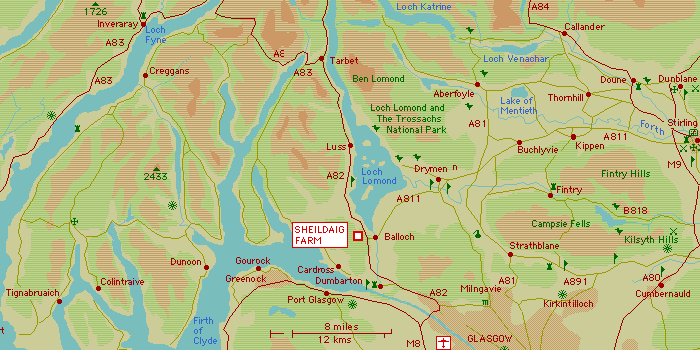 Map of the area: