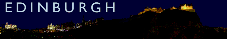 Edinburgh night time sky-line